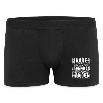 Maurer - Männer Boxer Shorts - Schwarz - Vorne
