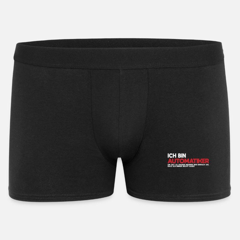 Ich bin Automatiker Tech-Statement - Männer Boxer Shorts - Schwarz
