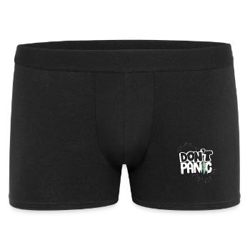Pas de peur panique disant bande dessinée fusée humour aide - Boxer Homme - noir - Devant