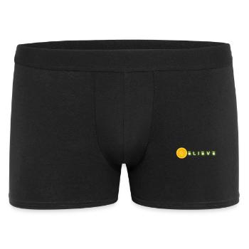 Bitcoin BTC Krypto Cryptos Trading HODL Believe - Boxer Homme - noir - Devant