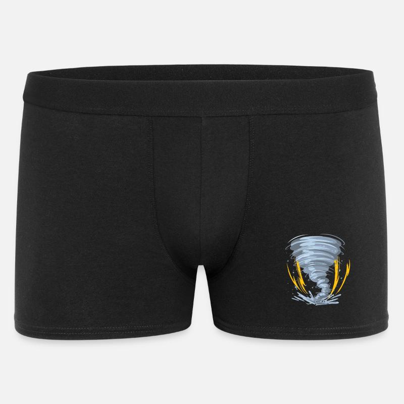Tornado Hurricane Windsturm Geschenkidee - Männer Boxer Shorts - Schwarz