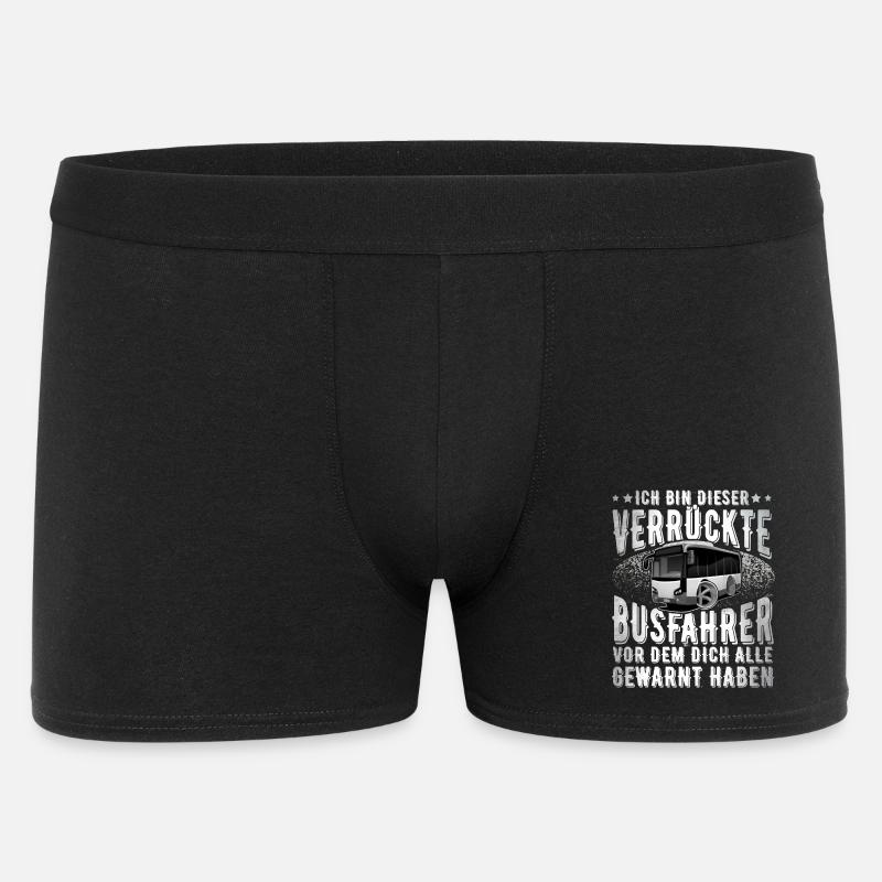 Busfahrer - Männer Boxer Shorts - Schwarz