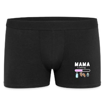 femme enceinte - maman charge - Boxer Homme - noir - Devant