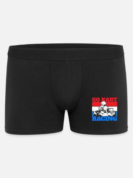 Go Kart Go Cart Racing - Boxer Shorts til mænd - sort