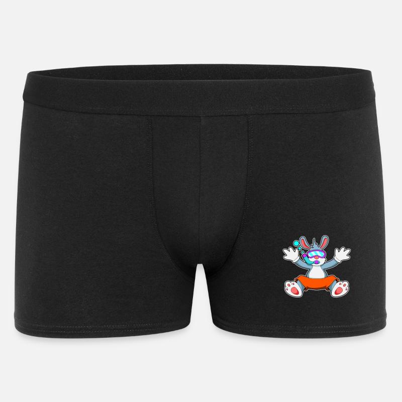 diving avec lunettes et tuba - Boxer Homme - noir