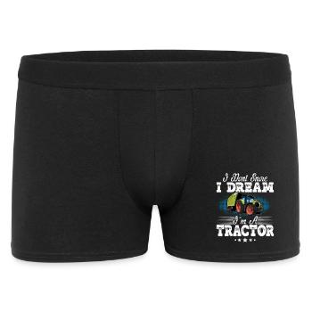 Tracteur ronflement disant drôle - Boxer Homme - noir - Devant