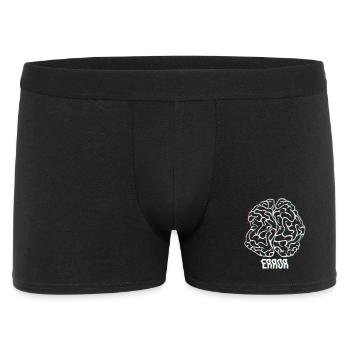 Neon-Glitch-Gehirnfehler - Männer Boxer Shorts - Schwarz - Vorne