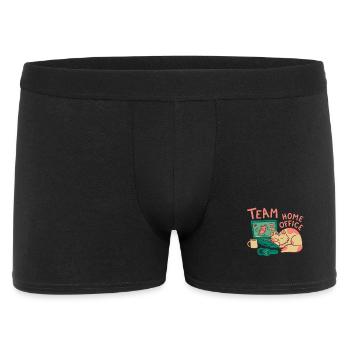 Team HomeOffice Cat Work Job Office - Men's Boxer Shorts - black - Front