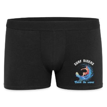 Surf Riders - Männer Boxer Shorts - Schwarz - Vorne