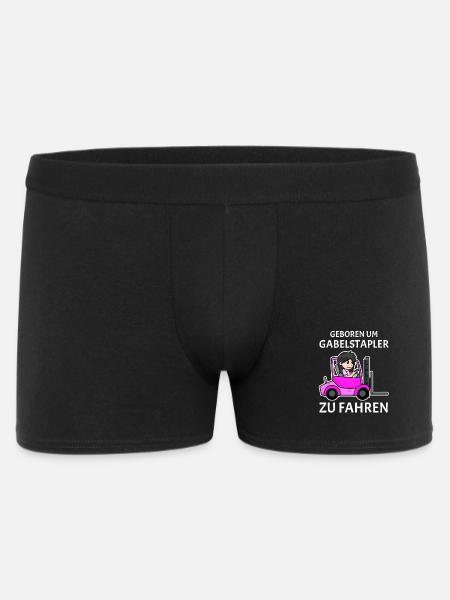 Staplerfahrer Damen Gabelstapler Stapler - Männer Boxer Shorts - Schwarz