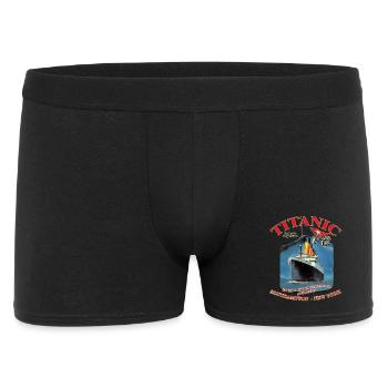 TITANIC NEW YORK CREATION Louis RUNEMBERG © Adagp - Boxer Homme - noir - Devant