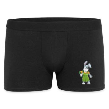 Hase Friseur Föhn - Männer Boxer Shorts - Schwarz - Vorne