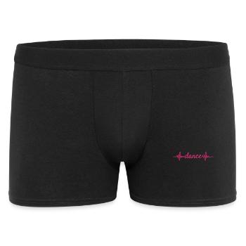 Herzschlag EKG Tanzen Dance Walzer Geschenk - Männer Boxer Shorts - Schwarz - Vorne