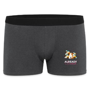 Already Booked Ein Super Süßes Meerschweinchen - Männer Boxer Shorts - Anthrazit - Vorne