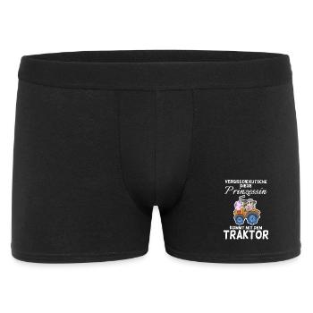 Prinzessin - Männer Boxer Shorts - Schwarz - Vorne