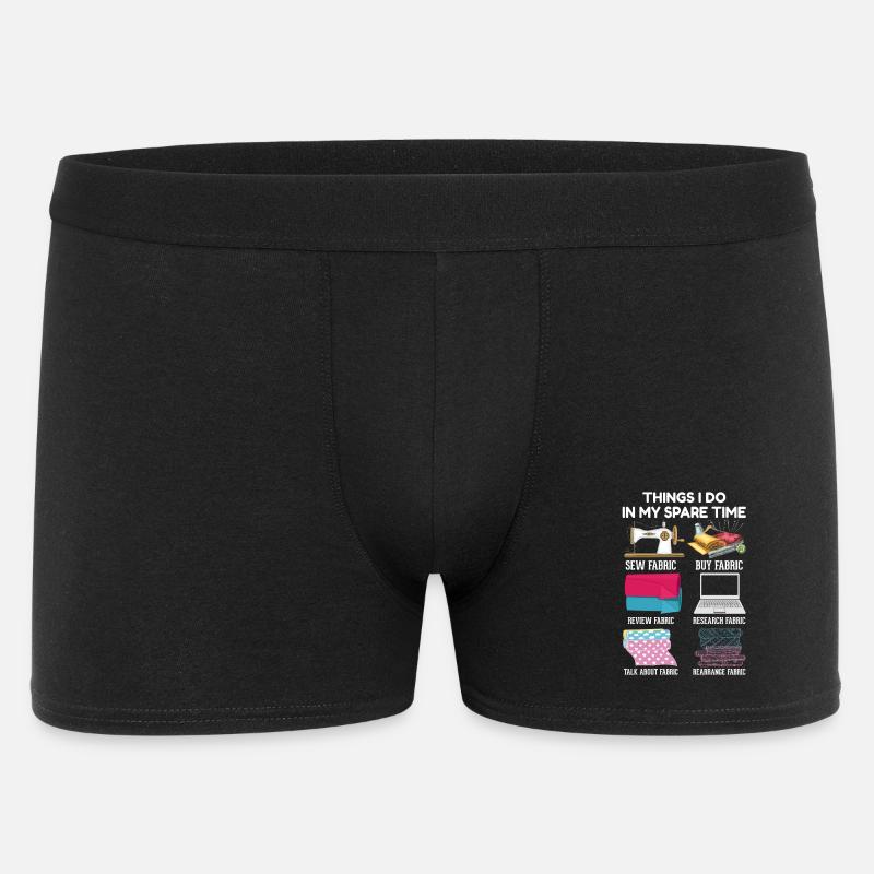Nähen - Männer Boxer Shorts - Schwarz