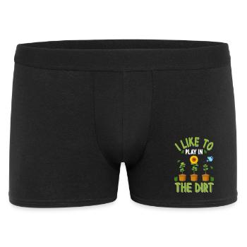 Gärtner Garten - Männer Boxer Shorts - Schwarz - Vorne