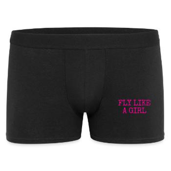 Pilotin Luftfahrt Fliegen - Männer Boxer Shorts - Schwarz - Vorne
