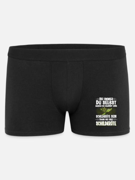 Schildkröte - Männer Boxer Shorts - Schwarz