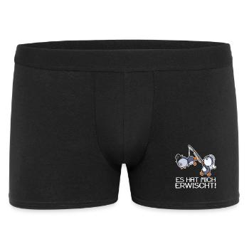 Es Hat Mich Erwischt! Junggesellenabschied - Männer Boxer Shorts - Schwarz - Vorne