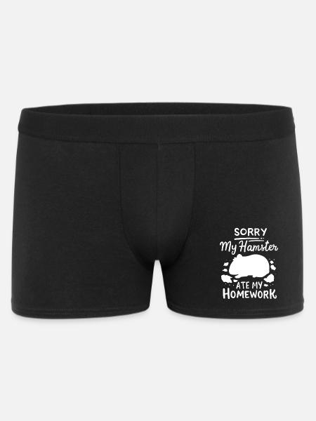 Hamster students back to school - Men's Boxer Shorts - black