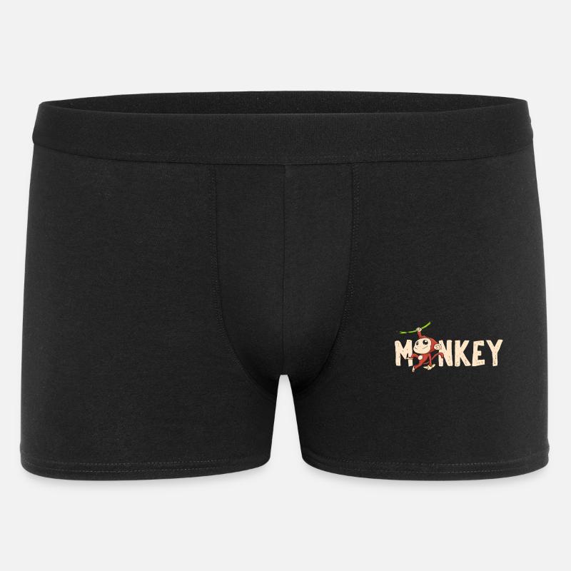 Monkey Primate Monkey - Men's Boxer Shorts - black