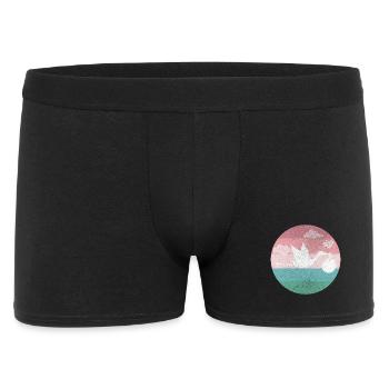 Bébé naissance Grossesse cigogne - Boxer Homme - noir - Devant