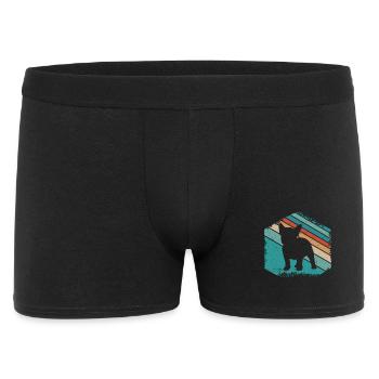 Design du chien mignon du bouledogue français - Boxer Homme - noir - Devant