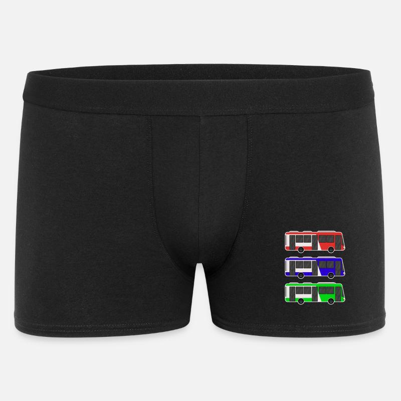 Bus - Männer Boxer Shorts - Schwarz