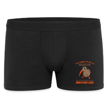 Kiwi Neuseeland - Männer Boxer Shorts - Schwarz - Vorne