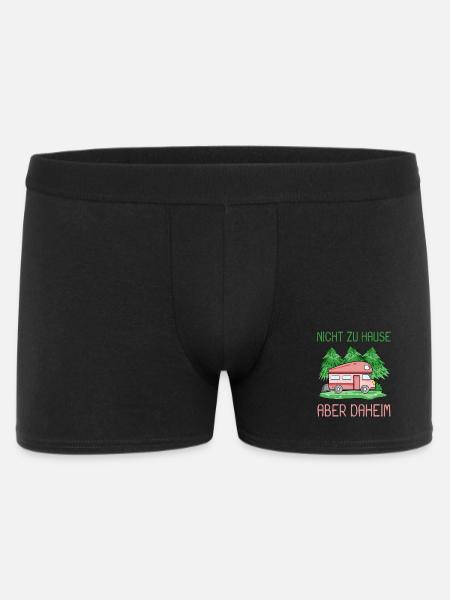 Camping Camper Wohnmobil - Männer Boxer Shorts - Schwarz