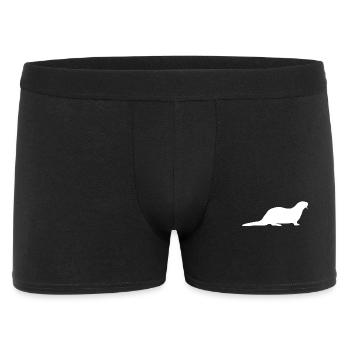 Otter - Männer Boxer Shorts - Schwarz - Vorne