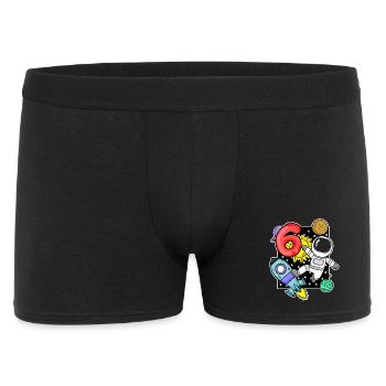 6ème anniversaire astronaute 6 ans cadeau garçon - Boxer Homme - noir - Devant