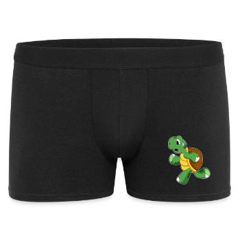 Schildkröte Jogger Joggen Sport - Männer Boxer Shorts - Schwarz - Vorne