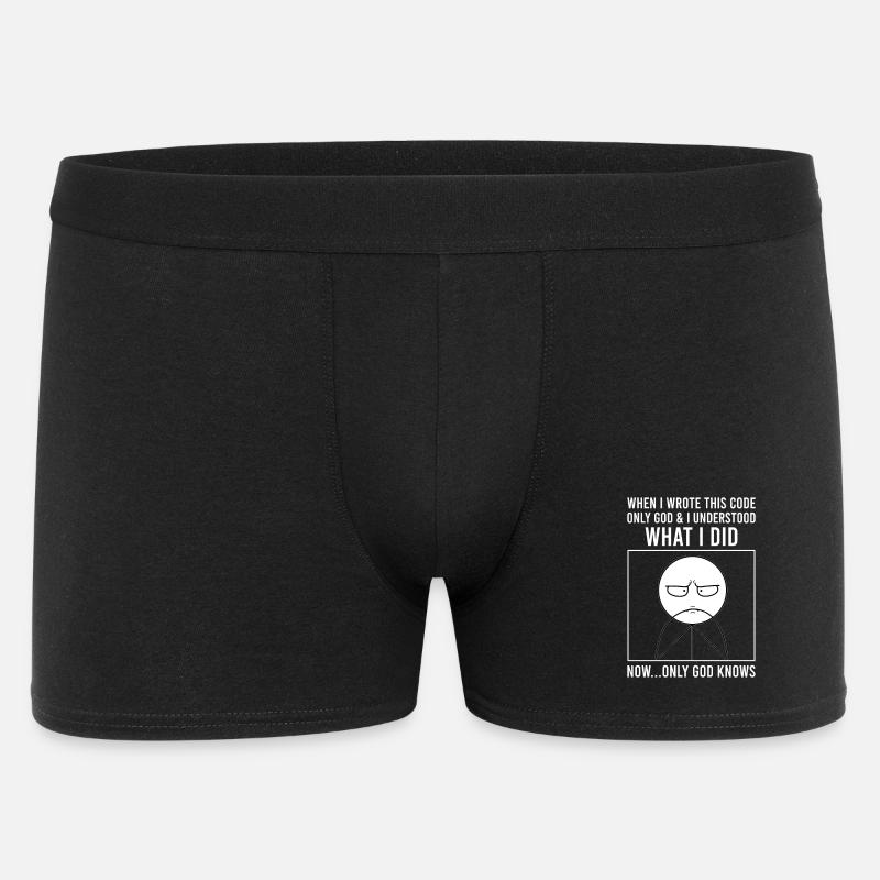 Programmierer Informatiker Softwareentwickler Meme - Männer Boxer Shorts - Schwarz