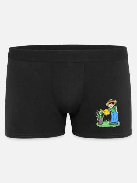 Garden motif gardener gift - Men's Boxer Shorts - black