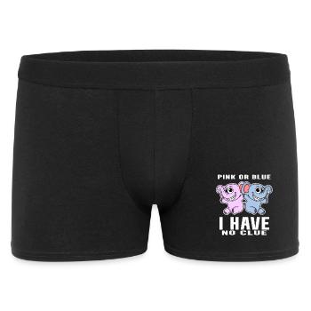 Pink Or Blue - Annonce de bébé - Boxer Homme - noir - Devant