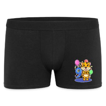 9 ans - Jaguar - 9e anniversaire Cadeau - Boxer Homme - noir - Devant