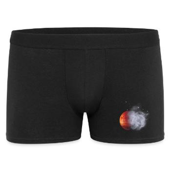 Red moon in fog dust - Men's Boxer Shorts - black - Front