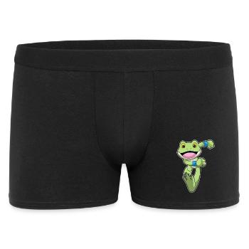 Frosch Jogger Joggen Sport - Männer Boxer Shorts - Schwarz - Vorne