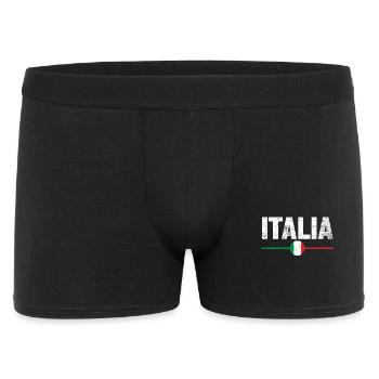 Italien Flagge Italienisch - Männer Boxer Shorts - Schwarz - Vorne
