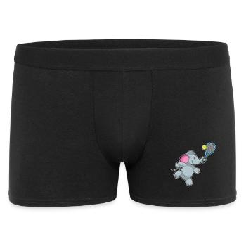 Elephant Tennis Racket - Men's Boxer Shorts - black - Front