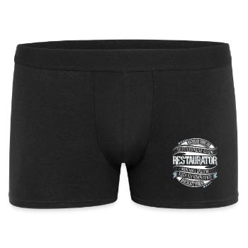 Restaurator - Männer Boxer Shorts - Schwarz - Vorne