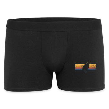Wachtel Vogel Wachtelbesitzer - Männer Boxer Shorts - Schwarz - Vorne