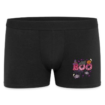 Halloween Boo Halloween-Kostüm - Männer Boxer Shorts - Schwarz - Vorne