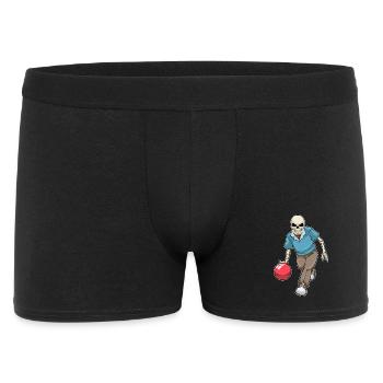 Boule de bowling squelette - Boxer Homme - noir - Devant