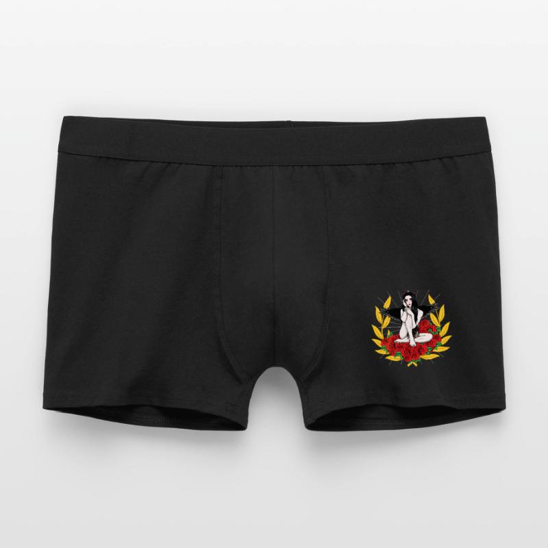 Devilish Devil Woman Satan's Roast Devil Men's Boxer Shorts