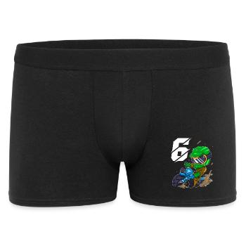 6 Jahre Motocross Kinder - Männer Boxer Shorts - Schwarz - Vorne