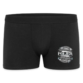 Polier - Männer Boxer Shorts - Schwarz - Vorne