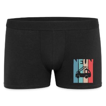 Feuerwehr 9 Jahre Kinder - Männer Boxer Shorts - Schwarz - Vorne